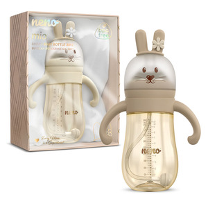 Neno Anti-colic, 3u1 smart Mio Flašica za Bebe BPA Free 300ml - Brown