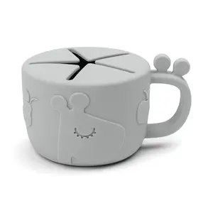 Done by Deer Silikonska čaša za grickalice Peekaboo - Raffi Grey