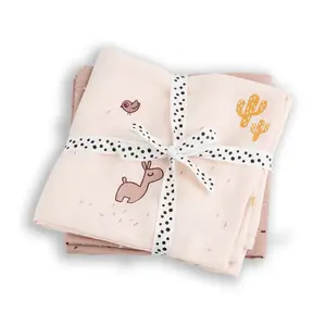 Done by Deer Organske GOTS muslin pelene (2 kom) 120×120 - Lalee Powder
