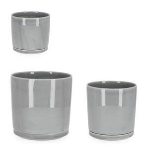 BIZZOTTO saksije Eliza set 3/1 sive