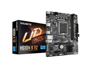 GIGABYTE matična ploča H610M K V2 DDR5, LGA1700, 2xDDR5, M.2, 2xSATA,6xUSB, DP, HDMI, mATX