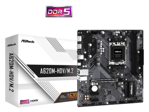 ASROCK matična ploča A620M-HDV/M.2, AM5, 2xDDR5, DP, HDMI, 2xM.22 x SATA, RAID, microATX