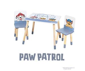Dječji stol i stolice Paw Patrol, bijelo/plavo drvo