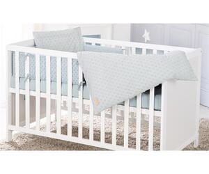 Roba Kids Set posteljine sa ogradicom Lil Planet, Plavi