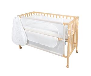 Roba Kids Drveni krevetac sa ogradicom i vrećom za spavanje 60x120 cm