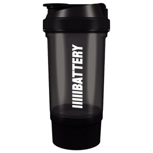 Battery Shaker Plus, 550 ml, crni