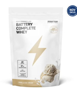 Battery Complete Whey  – sladoled od vanilije, proteini, 800g