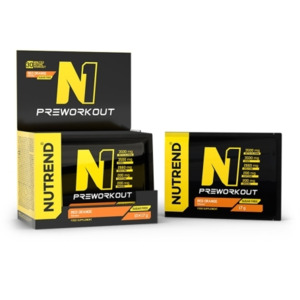 Nutrend N1 Pre-Workout, 17g, dodatak prehrani prije treninga, okus crvena narandža