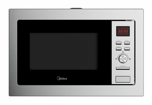 MIDEA ugradbena mikrovalna pećnica MW20DIX, 1000 W, 20 L, Inox
