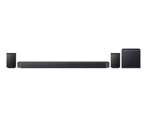 SAMSUNG soundbar HW-Q990F/EN, 11.1.4-kanalni surround zvuk, Bežični Dolby Atmos sustav, Q-Symphony tehnologija, SpaceFit Sound Pro tehnologija, Crni