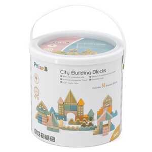 VIGA 44093 DRVENE KOCKE GRADSKE ZGRADE 50 KOM