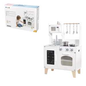 VIGA 44081 BIJELA DRVENA KUHINJA MALOG ŠEFA SA ZVUKOMI SVIJETLOM