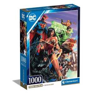 CLEMENTONI CL39852  PUZZLE 1000 DC COMICS LIGA PRAVDE