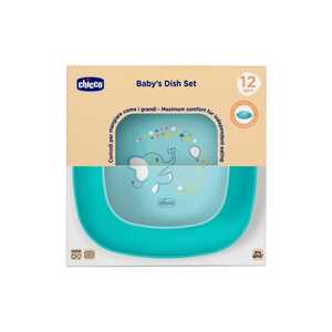 CHICCO  set tanjura za jelo 12m+, Blue