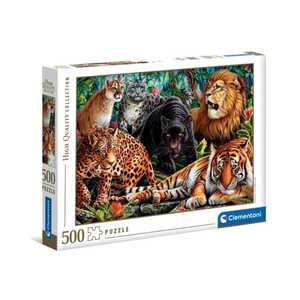 CLEMENTONI CL35126  PUZZLE 500 DIVLJE MAČKE