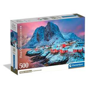 CLEMENTONI CL35587  PUZZLE 500 HAMNOY SELO