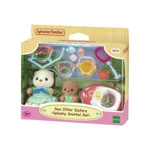 SYLVANIAN EC5804 SYLVANIAN FAMILIES SEA OTTER SISTERS-SPLASHY SNORKEL SET