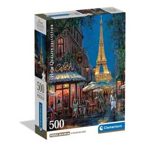 CLEMENTONI CL35577  PUZZLE 500 NOĆ U EIFFEL KAFIĆU