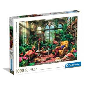 CLEMENTONI CL39889  PUZZLE 1000 KNJIŽNICA U STAKLENIKU