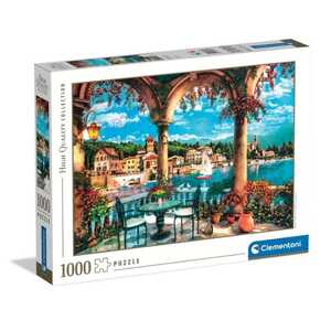 CLEMENTONI CL39880  PUZZLE 1000 HQC POGLED S BALKONANA JEZERO COMO 2