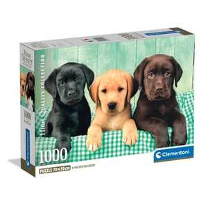 CLEMENTONI CL39946  PUZZLE 1000 HQC TRI LABRADORA