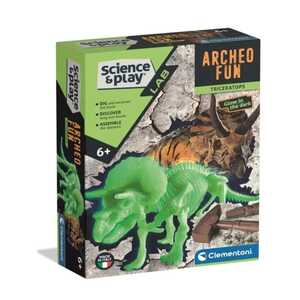 CLEMENTONI CL75125 SCIENCE & PLAY- TRICERATOPS