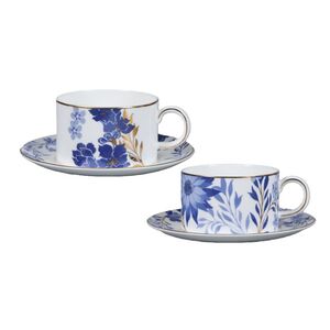 Lijepe kućne stvari Dalton cvjetna porculanska šoljica i tanjir, set 2 komada