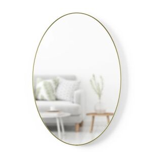 Umbra   Ogledalo Hubba ovalno, boja brass