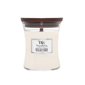 WoodWick Classic White Tea &amp; Jasmin mirisna svijeća, Medium