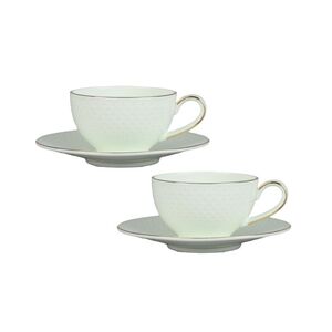 Lijepe kućne stvari Artascope porculanska šoljica i tanjir, set 2 komada, mint