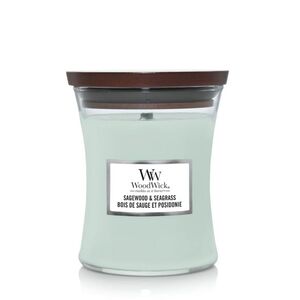 WoodWick Classic Sagewood &amp; Seagrass mirisna svijeća, Medium