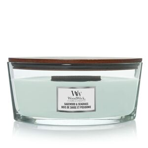 WoodWick Classic Sagewood &amp; Seagrass mirisna svijeća, Elipse
