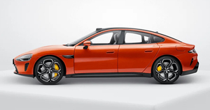 Xiaomi model SU7 automobil Die-Cast 1/18Lava Orange