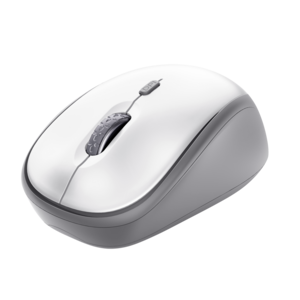 TRUST miš YVI+ bijeli, 1600 DPI, bežični