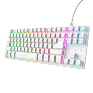 TRUST tastatura GXT833 THADO, žičana, bijela, TKL, gaming