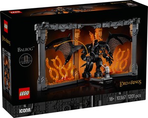 LEGO Icons Gospodar prstenova Balrog u kutku među knjigama 10367