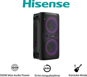Hisense PARTY ROCKER ONE, 300W, 15h baterija, Wirelles charger phone, Light effect, Bluetooth 5.0, IPX4 vodootporan, Karaoke model