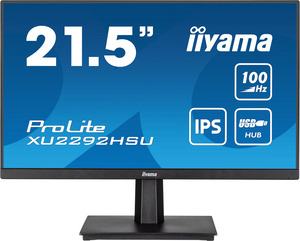 IIYAMA monitor XU2292HSU-B6 Prolite, 22, FullHD, IPS, 250 cd/m2, AMD FreeSync, HDMI, DP, 100Hz, 0.4ms