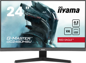 IIYAMA monitor GC2480HSU-B1 G-Master gaming zakrivljeni, 24, FullHD, VA, 300 cd/m2, AMD FreeSync, HDMI, DP, 180Hz, 0.5ms