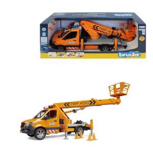 BRUDER 2679 SPRINTER SA RADNOM PLATFORMOM SA SVJETLOSNO ZVUČNIM EFEKTIMA