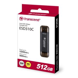TRANSCEND externi SSD 512GB ESD310C DUAL
