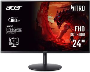 ACER monitor Nitro XF240YM3biiph gaming, 24, FullHD, IPS, 250 cd/m2, AMD FreeSync Premium, DP, HDMI, 180Hz,