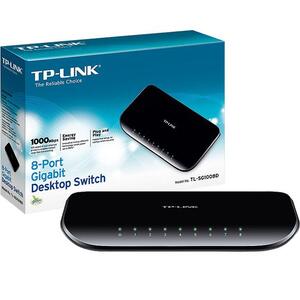 TP-LINK 8-Portni desktop switch, 5 x 10/100/1000 - TL-SG1008D