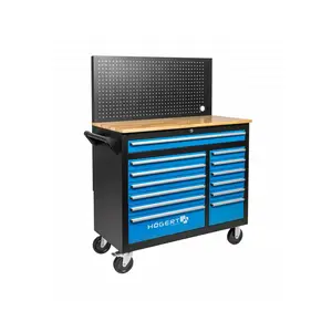 HOEGERT radionička kolica za alat sa zidnim panelom HT7G044