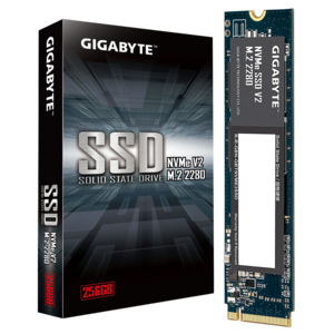 GIGABYTE SSD 256GB NVMe SSD V2 M.2 2280, PCI-Express 3.0 R: 3200MB/s, W: 1200MB/s