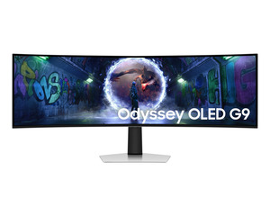 SAMSUNG monitor Odyssey G9 G93SD gaming zakrivljeni USB Type C, 49, DualQHD, OLED, 250 cd/m2, AMD FreeSync Premium Pro, HDR10, DP, HDMI, 240Hz, 0.03ms