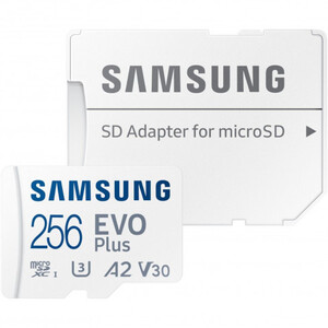SAMSUNG MicroSD 256GB EVO Plus sa adapterom;Up to 160MBs