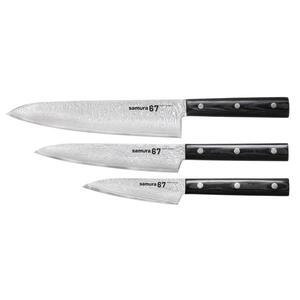 Samura set noževa 3/1 – 67 slojeva Damask čelika (Damascus)