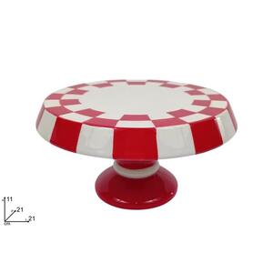 Due Esse oval na stalku 21 cm (visina 11 cm) – keramička dekoracija