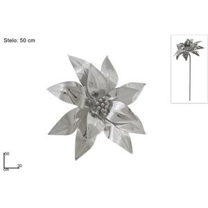 Due Esse dekorativni pik 50 cm – srebrni Lucido (63212)